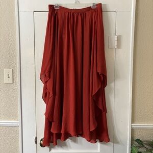 Tasha Polizzi Long Midi Flowy Skirt